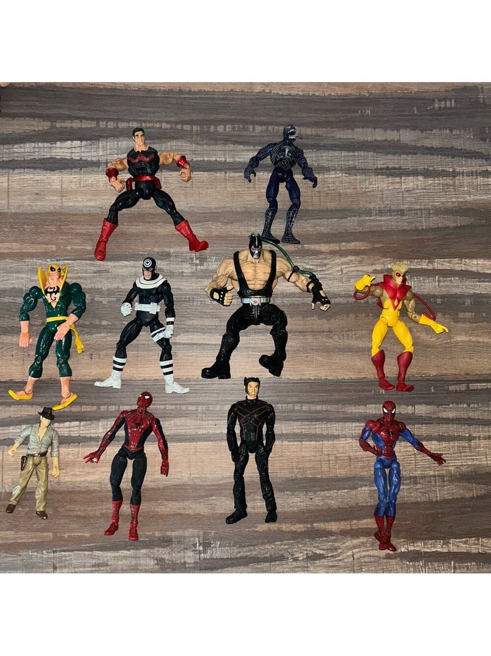 Vintage Superhero Action Figure Lot – Marvel & DC Comics – 10 Figures
